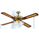 Ventilatore da soffitto 4 pale e 4 luci VECRD53L con telecomando