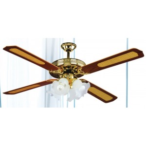 Ventilatore da soffitto 4 pale e 4 luci VECRD53L con telecomando
