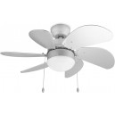 Ventilatore a soffitto 6 pale 1 luce diametro 76cm Tristar VE5810