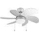 Ventilatore a soffitto 6 pale 1 luce diametro 76cm Tristar VE5810