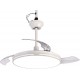 Ventilatore da soffitto con pale richiudibili Melchioni MF2503CEI con lampadario
