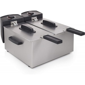 Friggitrice elettrica due vasche 2 x 3 lt Princess 183123