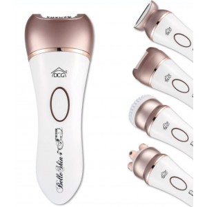 Set Beauty DCG LS2670 5 in 1: epilatore, rasoio, spazzola per il viso, massaggiatore, rimuovi calli
