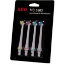4 testine/ugelli di ricambio per idropulsore dentale AEG MD5503