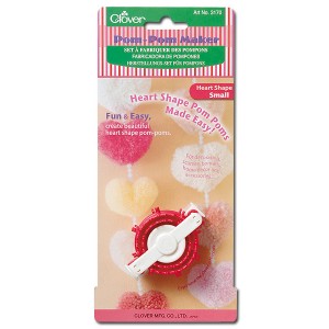 Dispositivo crea pom pom a forma di cuore small CLOVER 50 mm